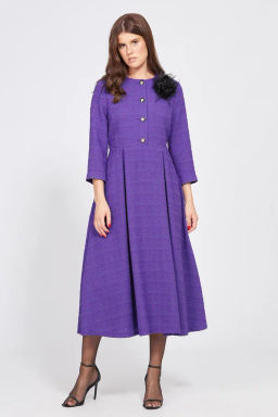 Платье твид 2495 фиолетовый - Eola фото 4