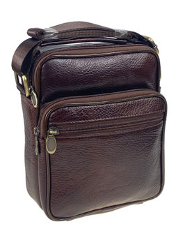Сумка мужская из натуральной кожи, цвет коричневый