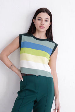 11663 Топ вязаный в полоску - Martichelli фото 4