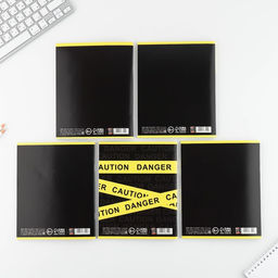 Цена за 5 шт. Тетрадь в клетку, 48 л., А5, на скрепке, блок №2, Yellow, МИКС - Artfox study фото 2