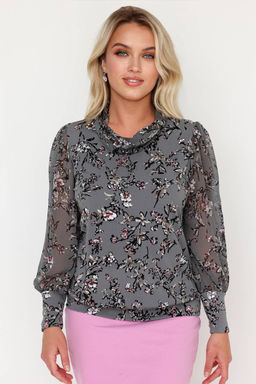 Блузка женская 7049/06/Серый - Rise фото 4