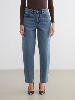 Barrel Fit Kad?n Jean Pantolon