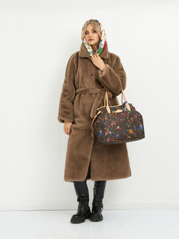 Шуба женская с поясом - Glenfield фото 14