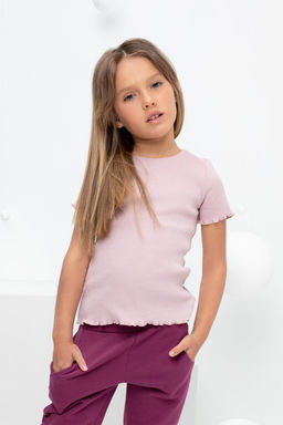 КР 301989/розовый лед к405 фуфайка для дев