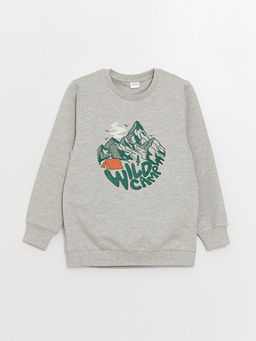 Bisiklet Yaka Bask?l? Uzun Kollu Erkek ?ocuk Pijama Tak?m? - Waikiki фото 2