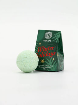 Цена за 2 шт. Бомбочка для ванны Winter holidays, 40 гр, еловый аромат, Ural Lab