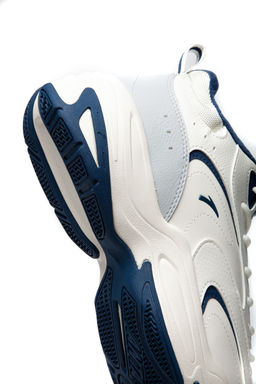 Кроссовки повседневные утепленные Бежевый/Серый/Синий