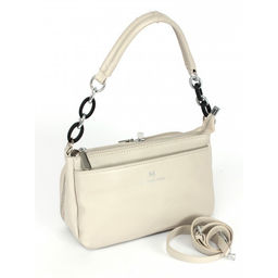 Сумка женская натуральная кожа RM-8011Е, 2отд, плечевой ремень, бежевый SALE 264374 - Adelia фото 5