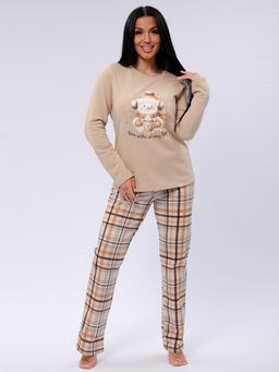 Пижама Ладушка, футер начёс - Малина фото 5