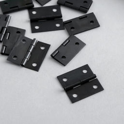 Цена за 2 шт. Петля для шкатулки металл с прямыми углами черная набор 10 шт 2,5х2,5 см