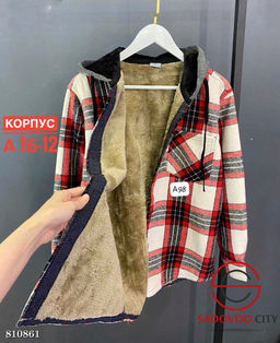 Рубашка женская с капюшоном