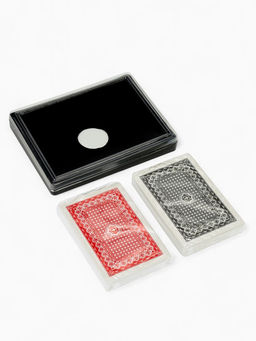 Цена за 2 шт. Карты игральные пластиковые «Покер», набор 2 колоды по 54 шт., 5.5×8.5 см