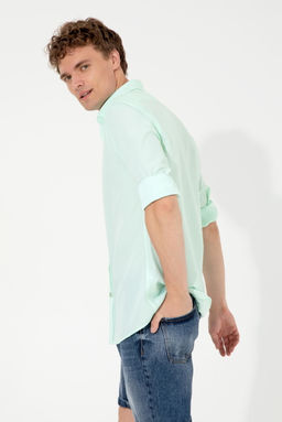 Мужская мята с длинным рубашкой скидка в корзине в корзине