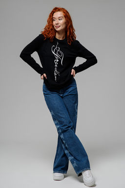 8513 Футболка с длинным рукавом женская