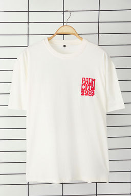 TRENDYOL MAN Siyah Oversize/Genis Kesim Bisiklet Yaka Kabar?k S?rt Bask?l? T-Shirt TMNSS25TS00044 - Trendyolmilla фото 10