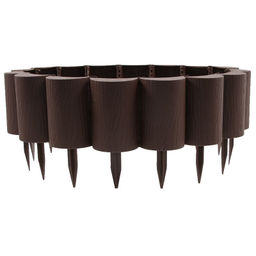 Бордюр декор. п/эт. "Пеньки" 15смх1,6м (коричневый)