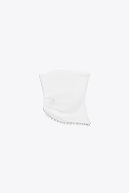 JEWEL STRAPLESS TOP - Zara фото 33