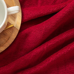 Плед «Этель», 180×200 см, корал-флис, бордовый