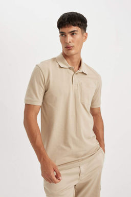 New Regular Fit K?sa Kollu Pike Basic Duz Polo Tisort - Defacto фото 7