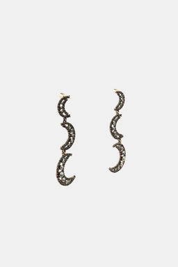 SHINY MOON EARRINGS - Zara фото 3