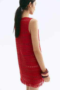 Minivestido efecto crochet - H&m фото 5