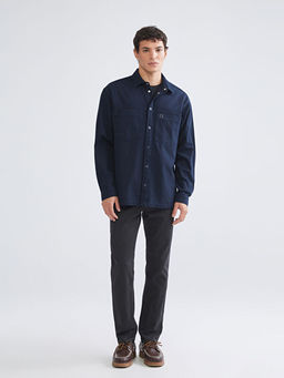 Rahat Kal?p Uzun Kollu Erkek Jean G?mlek