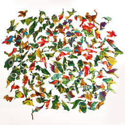 Пазл фигурный Королевский павлин + ребусы - Puzzle фото 2