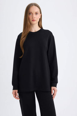 Толстовка-туника стандартного кроя