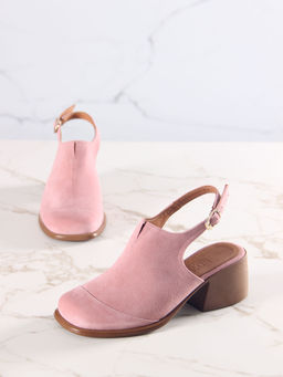 Босоножки 5133.23663br.Розовая замша+коричневый