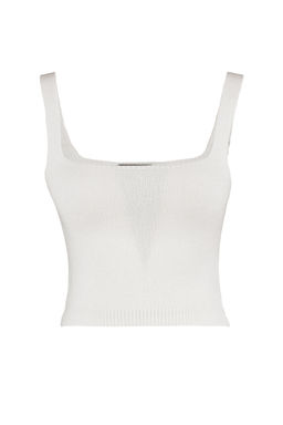 Ekru Crop Yumusak Dokulu 2li Bluz-H?rka Triko Tak?m TWOAW21HI0107