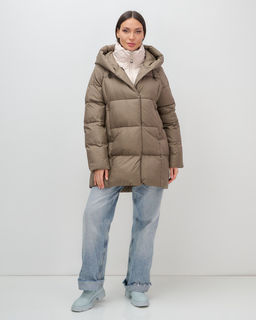 Куртка двубортная женская зимняя с капюшоном коричневого цвета 7736K Бренд: Visdeer  фото 17