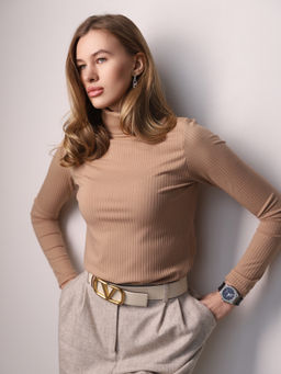 Водолазка женская с горлом КВ200 Песочный от фабрики Спортсоло