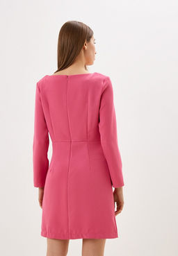 Синее платье с длинным рукавом - Incity фото 19