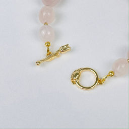 Браслет из мадагаскарского Розового кварца 16 см - Радуга самоцветов фото 3