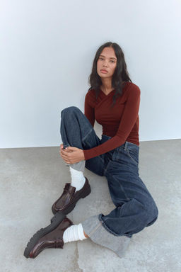 DRAPED TOP - Zara фото 6