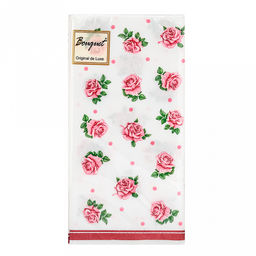 Салфетки бумажные "Bouquet Original de Luxe" 33х33см, 2-х слойные, 20 штук в упаковке, 100% целлюлоза, "Розита" (Россия)
