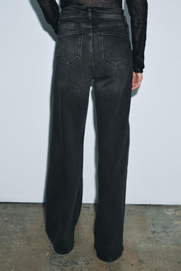 JEANS ZW COLLECTION WIDE LEG TIRO ALTO / Gris - Zara фото 3