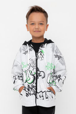 КР 302743/речной перламутр,граффити к562 джемпер (толстовка) для мал - Crockid фото 5