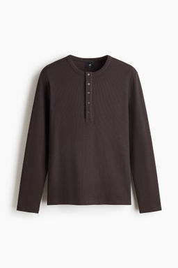 Camiseta de canal? con cuello panadero Slim Fit - H&m фото 3