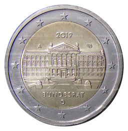 Монета 2 евро 2019 года A Германия - 70 лет Бундесрату