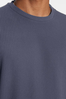 TRENDYOL MAN Kahverengi Premium Oversize Bisiklet Yaka K?sa Kol Dokulu K?r?smaz Ottoman T-Shirt TMNSS23TS00081 - Trendyolmilla фото 49