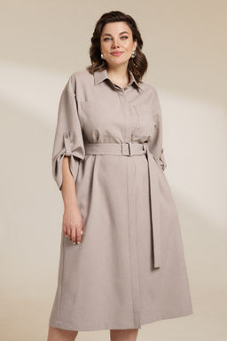 Платье 0857 бежевый - Diliafashion фото 4