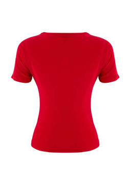 K?rm?z? Fitted/Vucuda Oturan K?sa Kollu Buzgu Detayl? Premium Yumusak Orme Bluz TWOSS26BZ00016 - Trendyolmilla фото 7