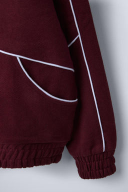 PLUSH HOODIE WITH SLOGAN - Zara фото 9