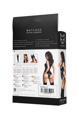 Боди Glossy Adriana из материала Wetlook, XL