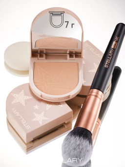 STELLARY Компактная сатиновая пудра Compact satin powder тон 04 песочный  фото 7
