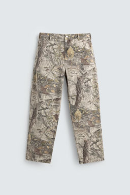 ABSTRACT PRINT CARPENTER TROUSERS - Zara фото 7