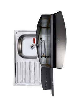 Умывальник «Акватекс» Дуэт, с ЭВН, нержавеющая мойка, 1250 Вт, 17 л, аквамикс