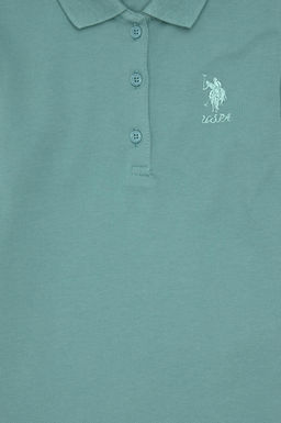 Базовый свитшот мятного цвета для девочек - U.s. polo assn фото 3
