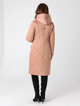 24305 Пальто дем. т.персиковый - Dizzyway фото 4